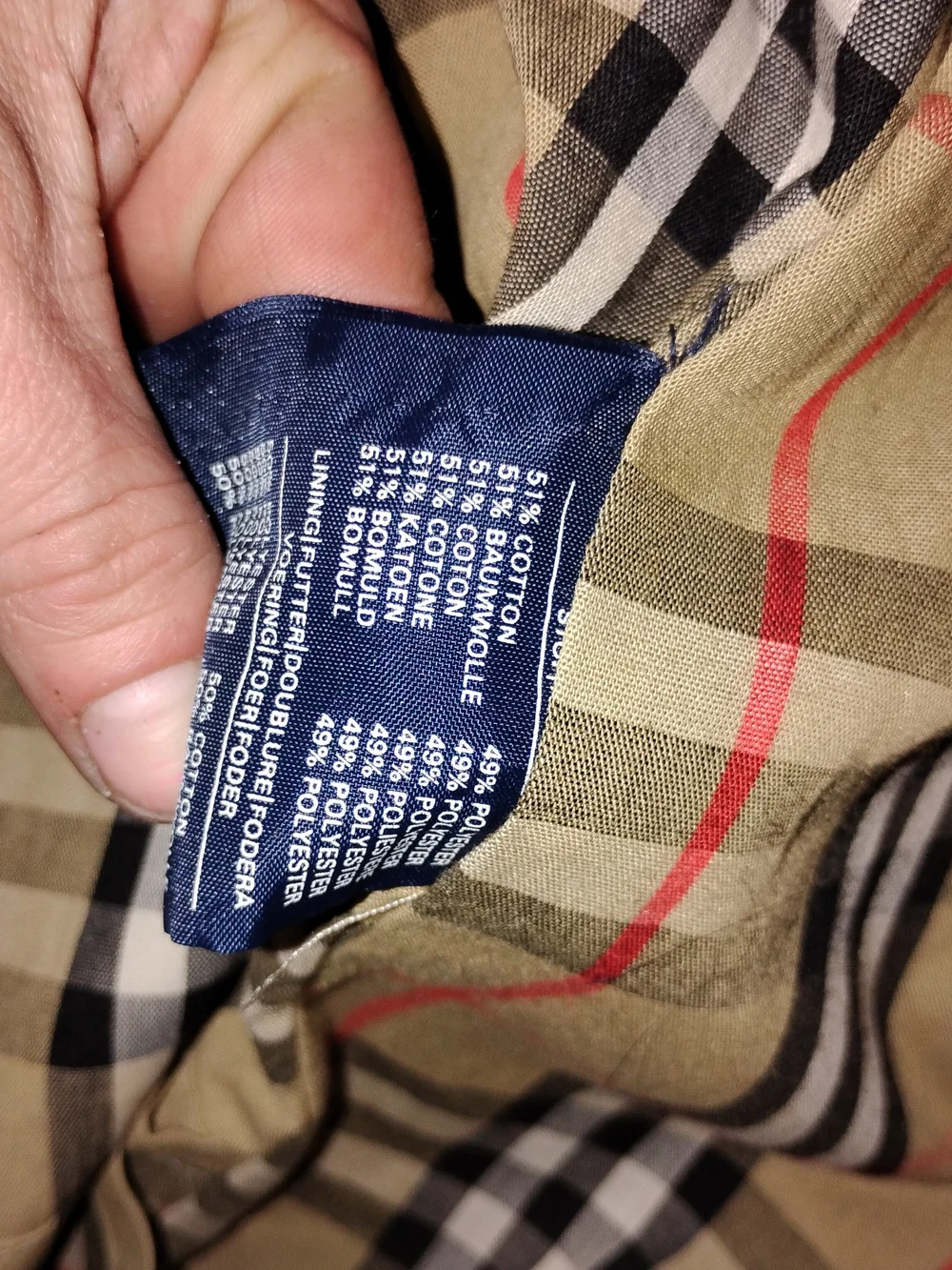 Vintage Burberry's Honey Beige Castleford Double-Breasted Trench Coat - Picture 7 of 10
